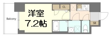 S-RESIDENCE阿波座bouncyの間取り写真