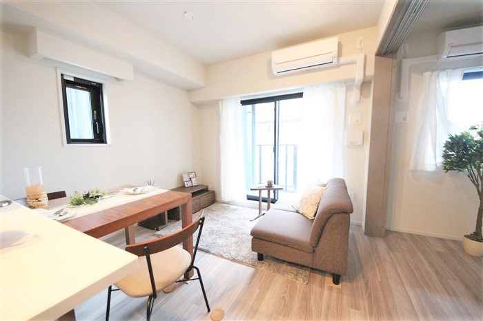 SK RESIDENCES SHINSAIBASHIの居間写真