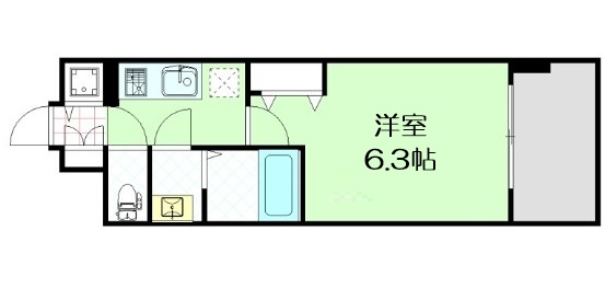 ファーストフィオーレ三国の間取り写真