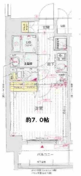 ジアコスモ江戸堀パークフロントの間取り写真