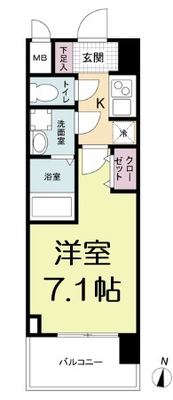 M-RESIDENCE新大阪Gardenの間取り写真