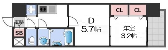 S-RESIDENCE日本橋Qualierの間取り写真