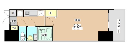 ソルテラスNAMBAフロントの間取り写真