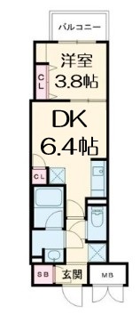 Dimora靭公園の間取り写真
