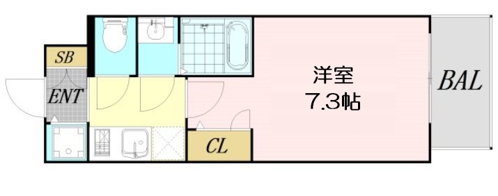 S-RESIDENCE都島Elegantの間取り写真