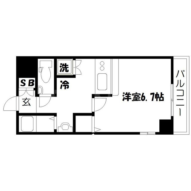 ジュネーゼグラン南堀江の間取り写真