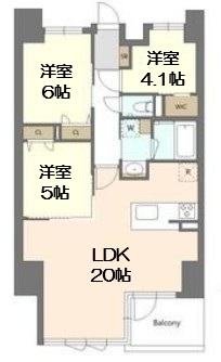 S-RESIDENCE谷町六丁目aloの間取り写真