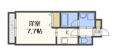 フレンシアノイエ難波南の間取り写真