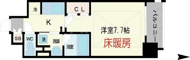 アーバネックス心斎橋の間取り写真