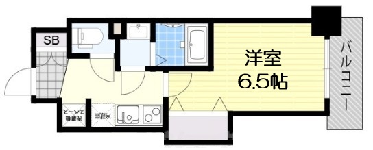 Luxe難波西Iの間取り写真