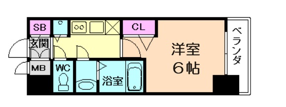 プレサンス大阪福島レシェンテの間取り写真
