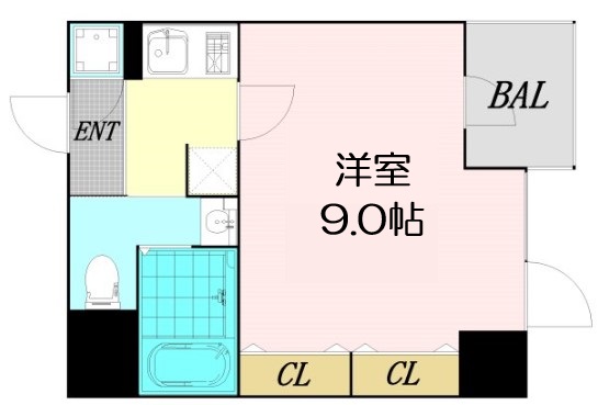 ルクレ西長堀の間取り写真
