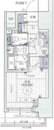 エステムコート心斎橋centralの間取り写真