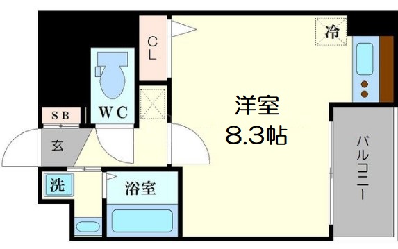 ラナップスクエア難波南の間取り写真