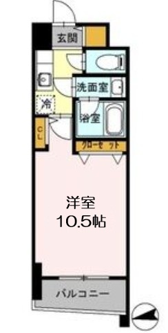 カスタリアタワー肥後橋の間取り写真