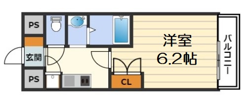 ジュネーゼ梅田北プラウディアの間取り写真