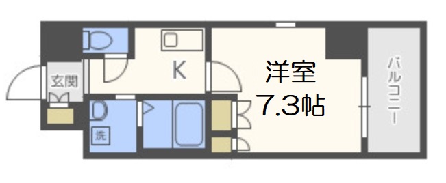 セオリー難波南プレミアムの間取り写真