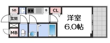 プレサンス四天王寺前夕陽ヶ丘 凛宮の間取り写真