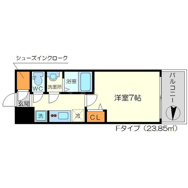 リッツ新大阪の間取り写真