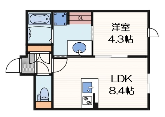 LEGALAND福島Northの間取り写真