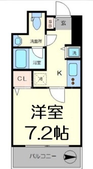アスヴェル難波EASTの間取り写真