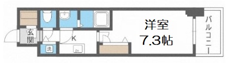 プランドール北浜の間取り写真