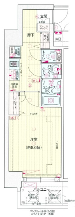 プレサンス堺筋本町センティスの間取り写真