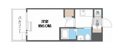 エグゼ弁天町の間取り写真
