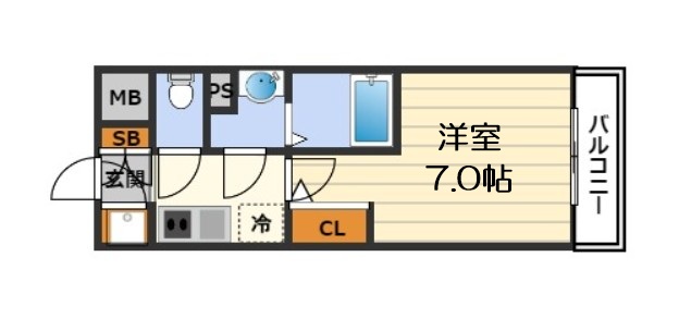 エスリードTENROKUの間取り写真