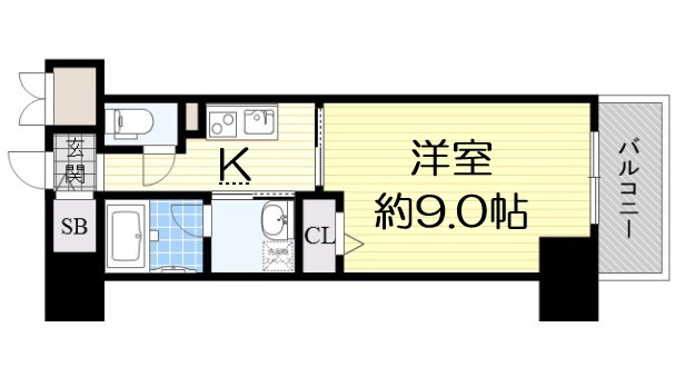 ドゥーエ立売堀の間取り写真