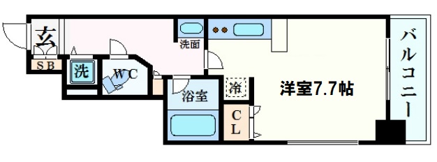 アーデン堺筋本町の間取り写真