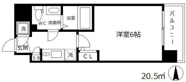 エスリード梅田グランノースの間取り写真