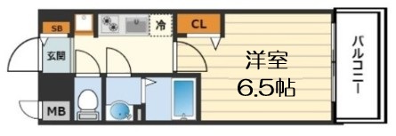 プレサンス 梅田北 ディアの間取り写真