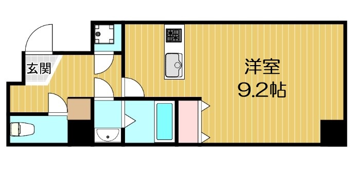 ブランドールM・西長堀の間取り写真