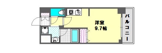 KDXレジデンス難波南の間取り写真