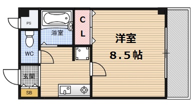 アプローズ堂島の間取り写真
