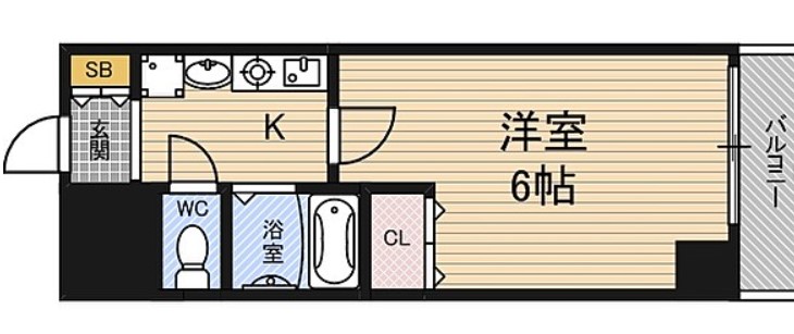 エスリード福島駅前の間取り写真