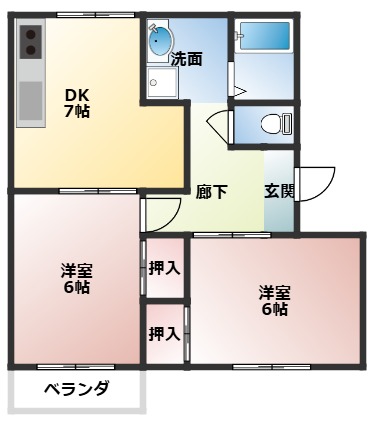 シティあやめ池Iの間取り写真