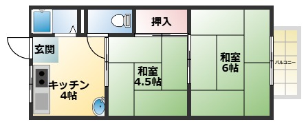 もりた荘の間取り写真