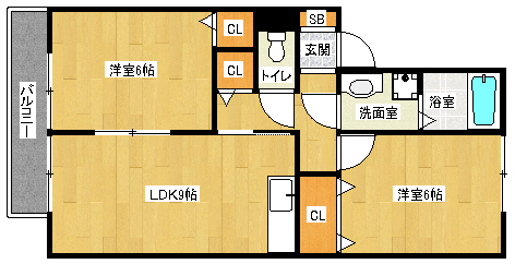 セジュールMの間取り写真