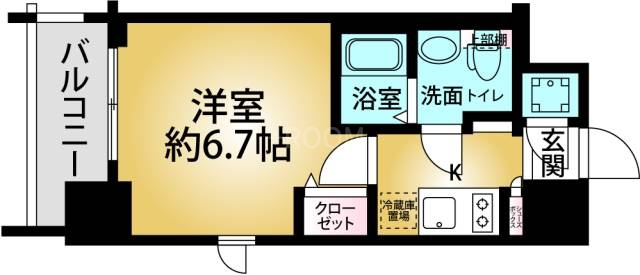 レジュールアッシュ梅田NEXummの間取り写真