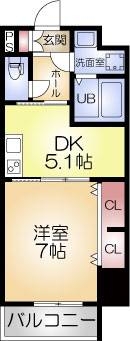 アスヴェル梅田WEST+の間取り写真
