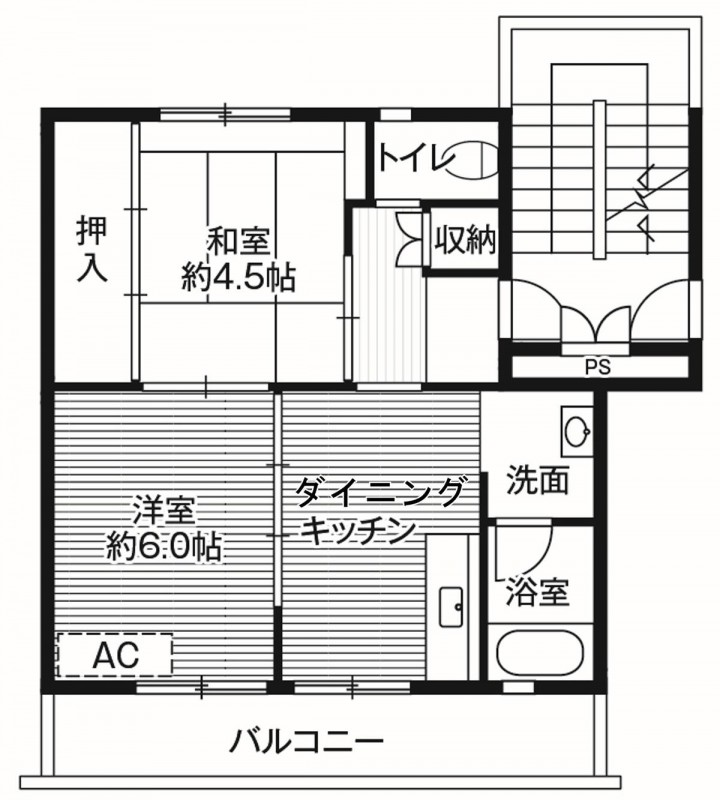 ビレッジハウス紫波2号棟の間取り写真