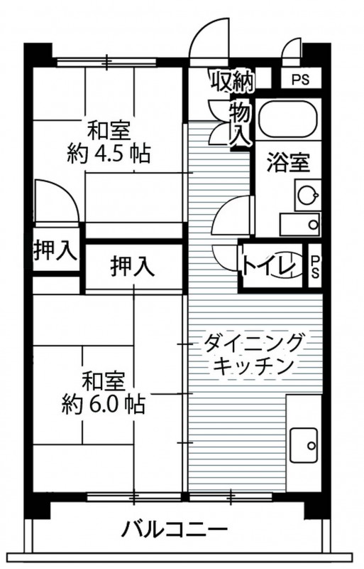 ビレッジハウス向台タワー1号棟の間取り写真