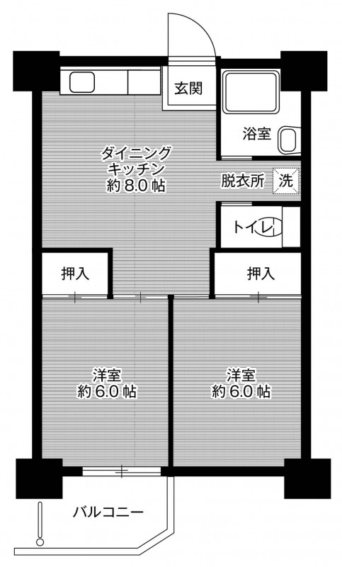 ビレッジハウス泉北栂タワー1号棟の間取り写真