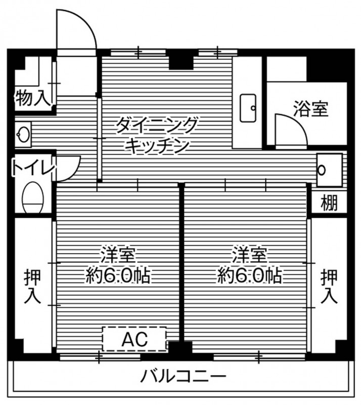 ビレッジハウス鎌ヶ谷3号棟の間取り写真
