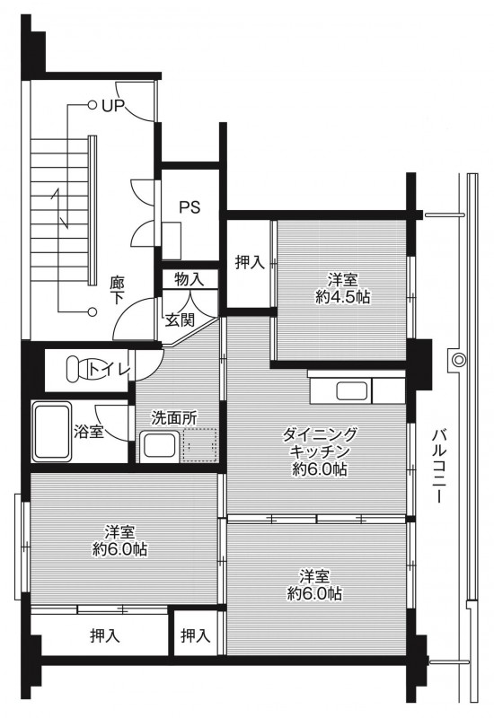 ビレッジハウス村上2号棟の間取り写真