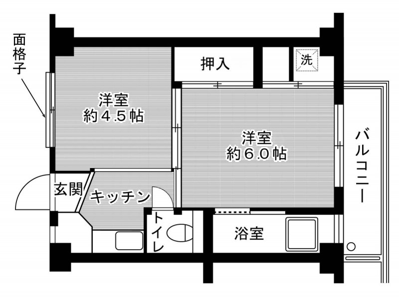 ビレッジハウス上乃木1号棟の間取り写真