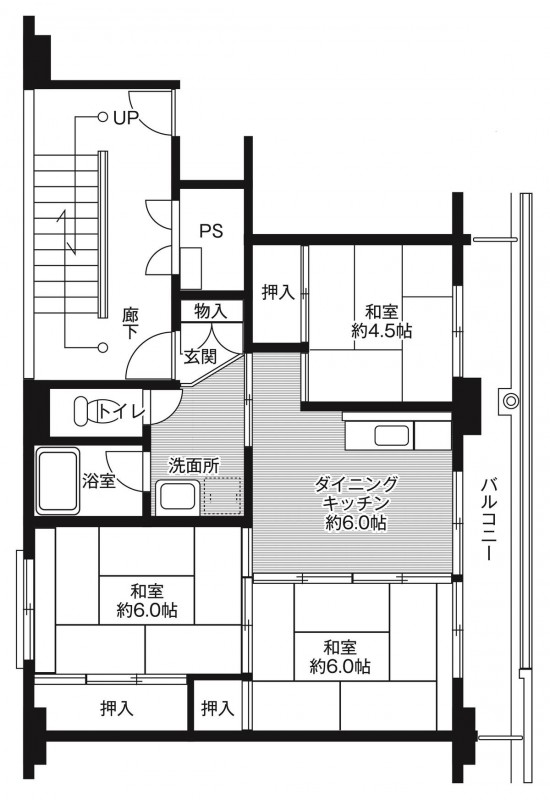 ビレッジハウス燕2号棟の間取り写真
