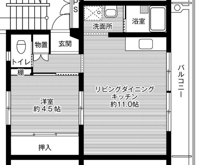 ビレッジハウス大塚台2号棟の間取り写真